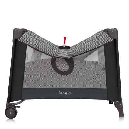 Lionelo - Hracia ohrádka BONNIE Sivá Scandi