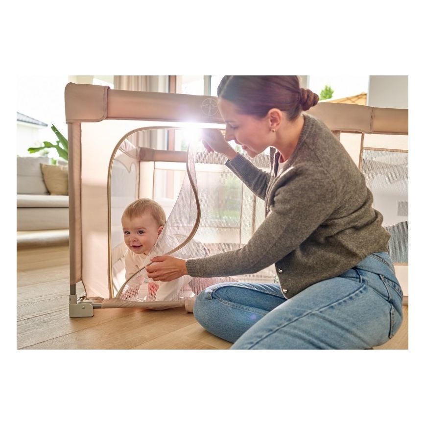 Lionelo - Hracia ohrádka FLORENCE Beige Sand