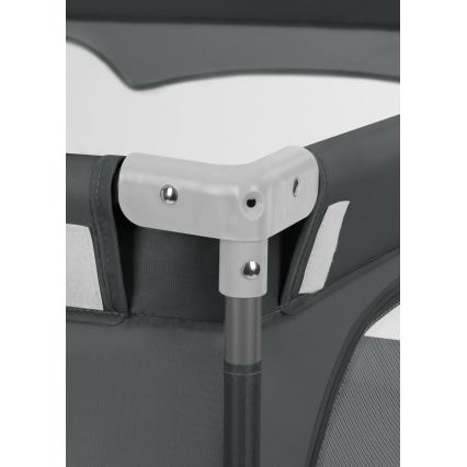 Lionelo - Hracia ohrádka FLORENCE Šedá (grafit)