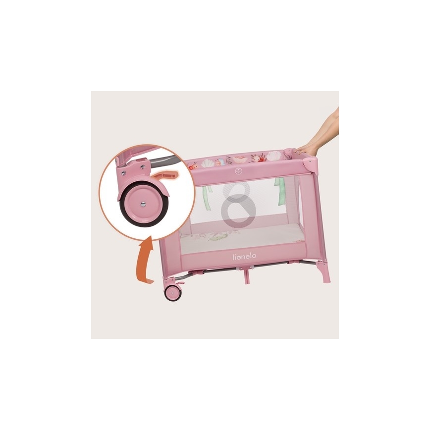 Lionelo - Hracia ohrádka MILLE PLUS ružová