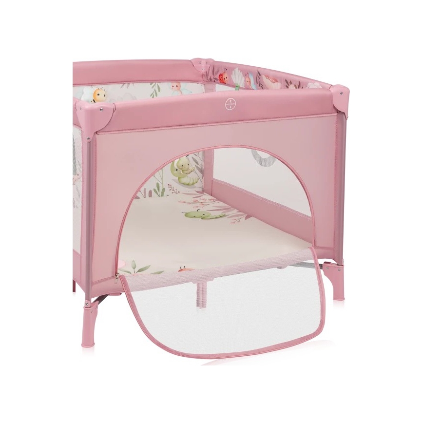 Lionelo - Hracia ohrádka MILLE PLUS ružová