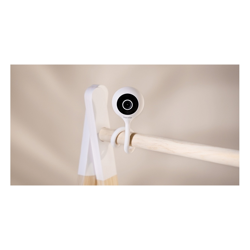 Lionelo - Inteligentná detská chôvička BABYLINE SMART Wi-Fi Biela