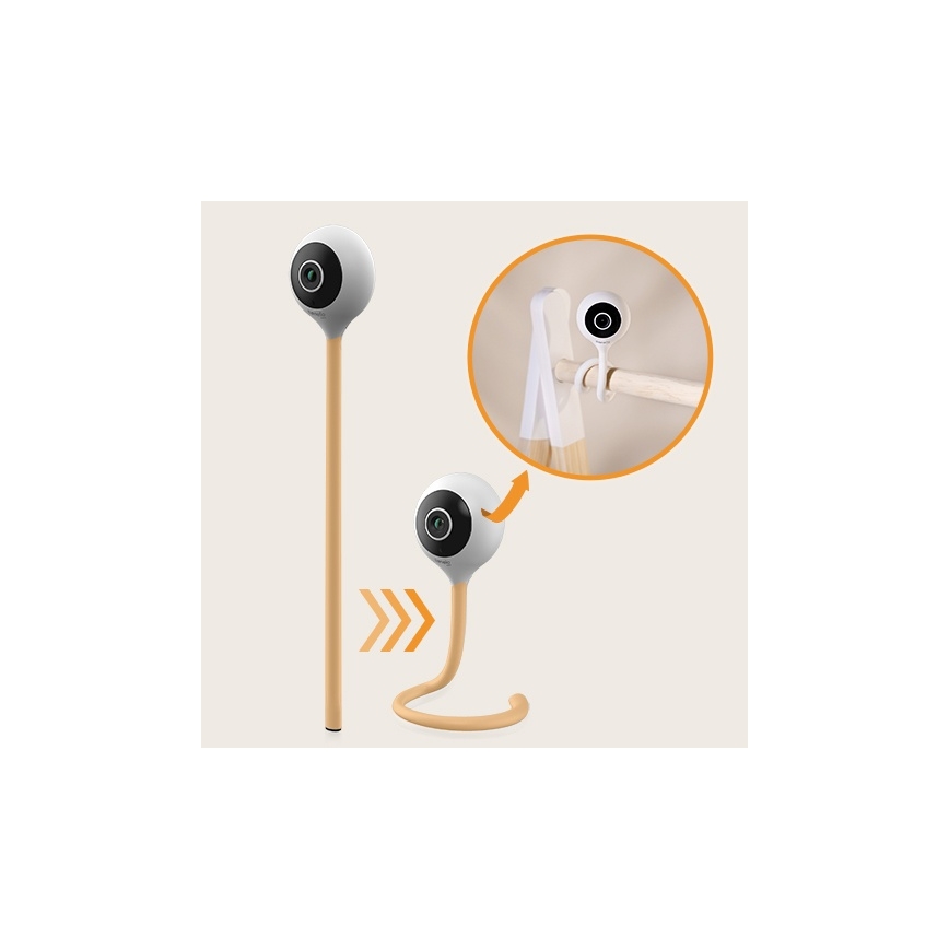 Lionelo - Inteligentná detská chôvička BABYLINE SMART Wi-Fi Biela