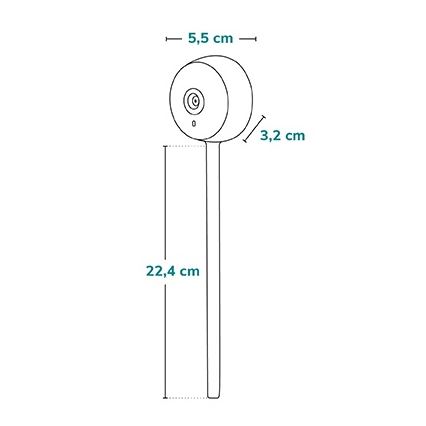 Lionelo - Inteligentná detská chôvička BABYLINE SMART Wi-Fi Biela