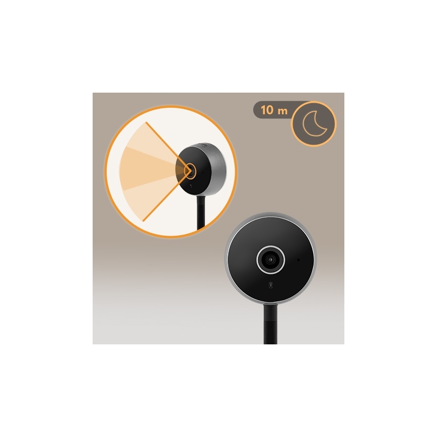 Lionelo - Inteligentná detská chôvička BABYLINE SMART Wi‑Fi Čierna