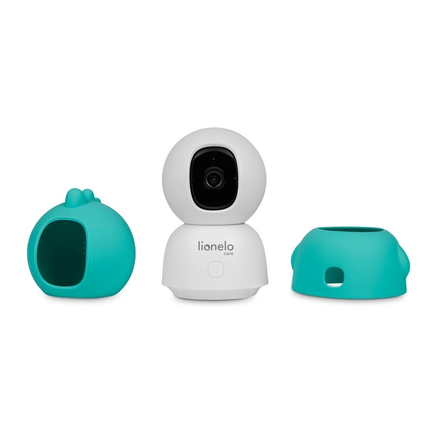 Lionelo - Inteligentná detská chôvička BABYLINE VIEW Wi-Fi 5V biela