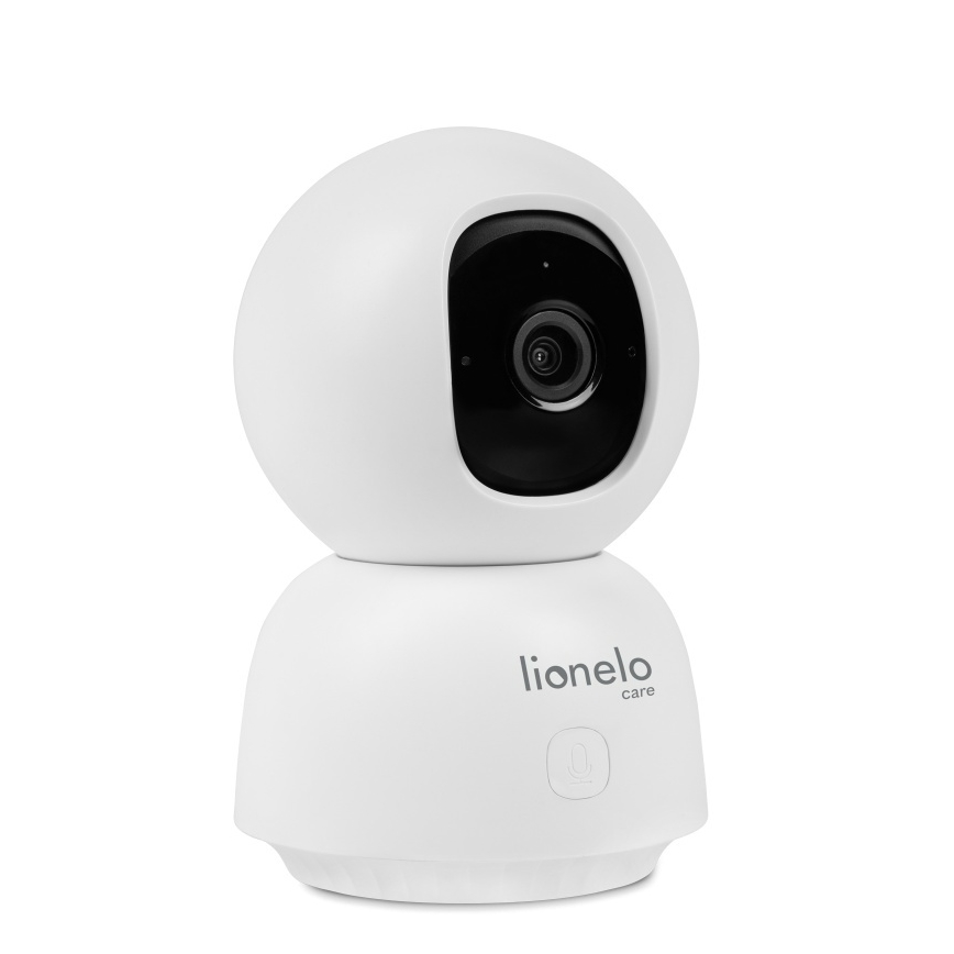 Lionelo - Inteligentná detská chôvička BABYLINE VIEW Wi-Fi 5V biela