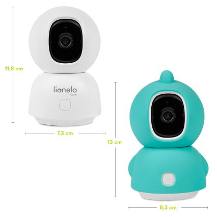 Lionelo - Inteligentná detská videochôvička BABYLINE VIEW Wi-Fi 5V Biela