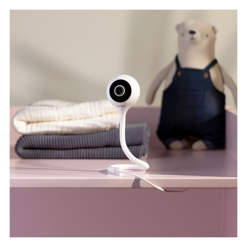 Lionelo - Inteligentný detský monitor BABYLINE SMART Wi‑Fi Biela