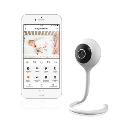 Lionelo - Inteligentný detský monitor BABYLINE SMART Wi‑Fi Biela