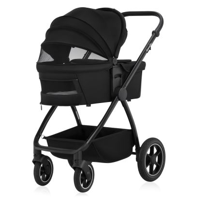 Lionelo - Kombinovaný kočík 2 v 1 MERIL Black Onyx