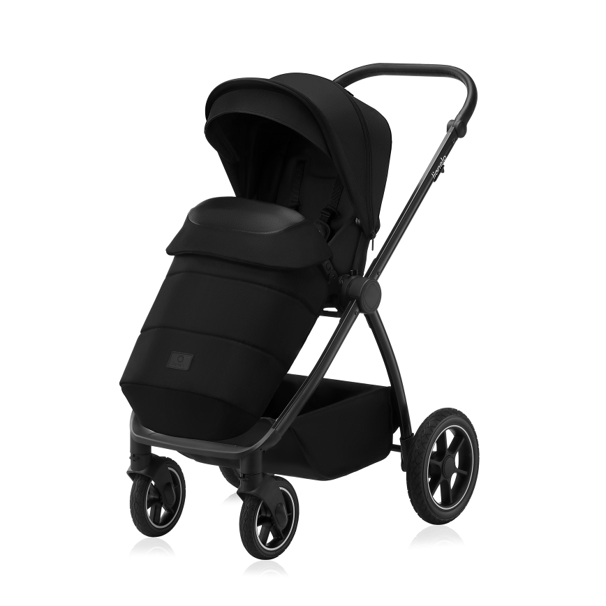 Lionelo - Kombinovaný kočík 2 v 1 MERIL Black Onyx