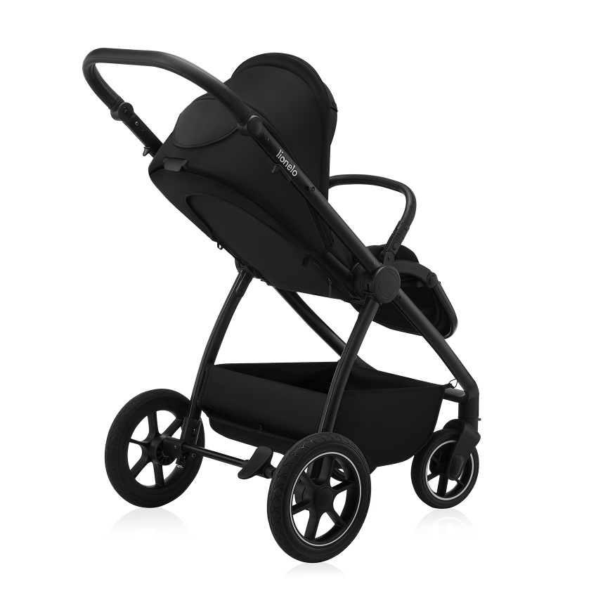Lionelo - Kombinovaný kočík 2 v 1 MERIL Black Onyx