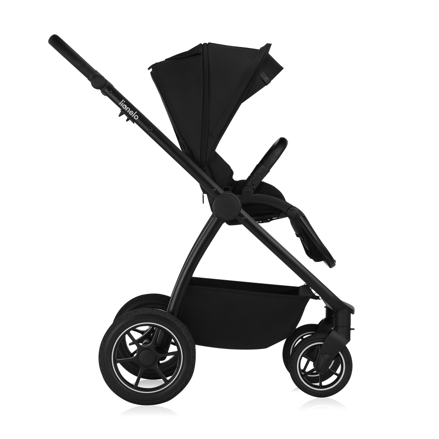 Lionelo - Kombinovaný kočík 2 v 1 MERIL Black Onyx