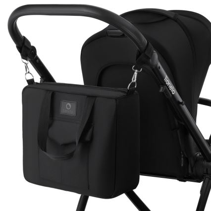 Lionelo - Kombinovaný kočík 2 v 1 MERIL Black Onyx