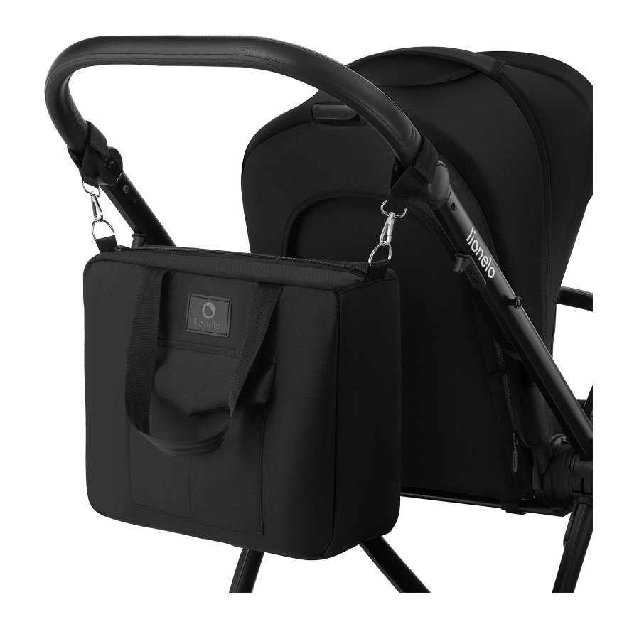 Lionelo - Kombinovaný kočík 2 v 1 MERIL Black Onyx