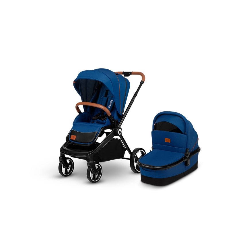 Lionelo - Kombinovaný kočík 2 v 1 MIKA Blue Navy