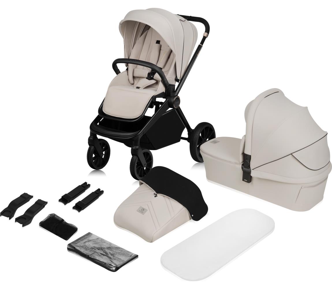 Lionelo - Kombinovaný kočík 2 v 1 MIKA PLUS Beige Sand 5903771709668