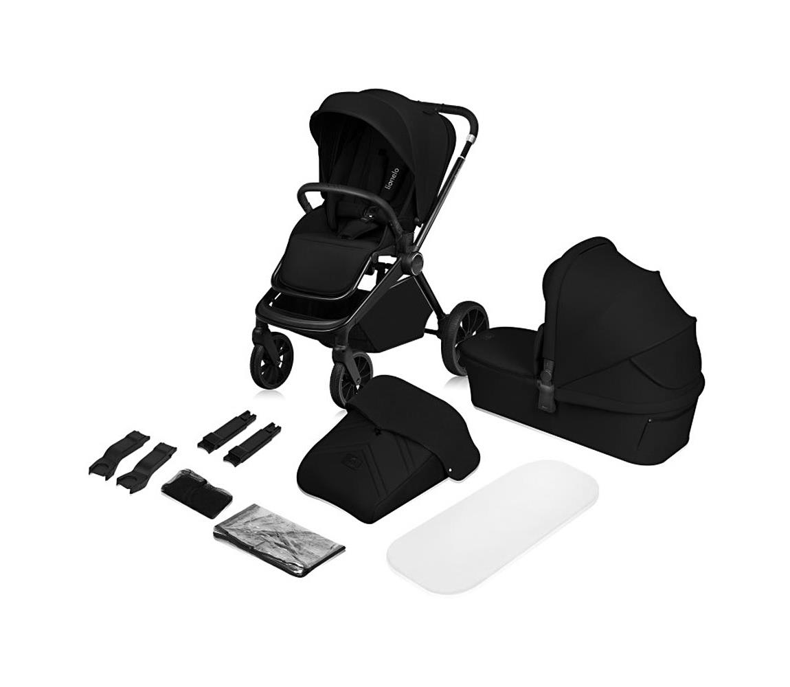 Lionelo - Kombinovaný kočík 2 v 1 MIKA PLUS Black Onyx 5903771722155