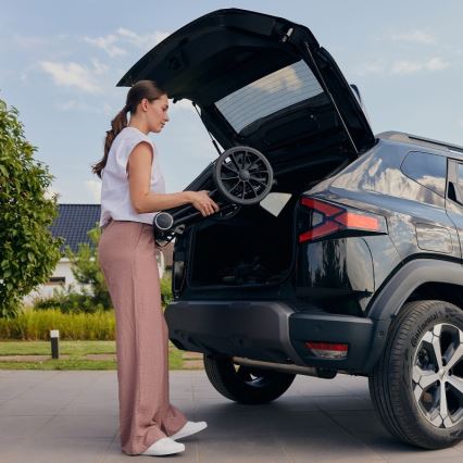 Lionelo - Kombinovaný kočík 2 v 1 MIKA PLUS Black Onyx