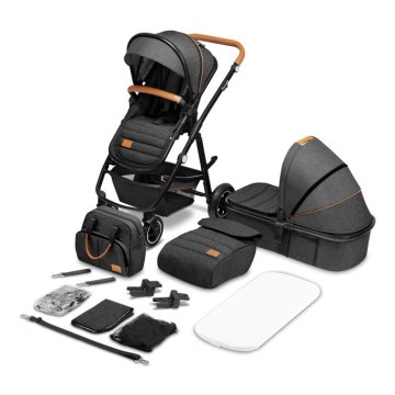 Lionelo - Kombinovaný kočík 2v1 AMBER Grey Graphite