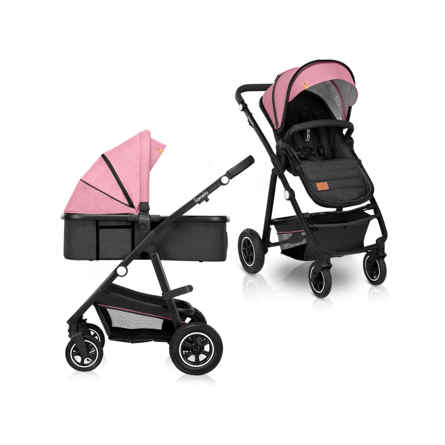 Lionelo - Kombinovaný kočík 2v1 AMBER Pink Rose