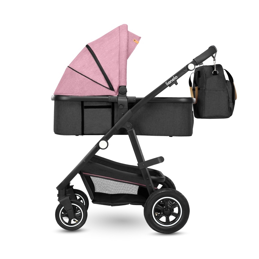 Lionelo - Kombinovaný kočík 2v1 AMBER Pink Rose