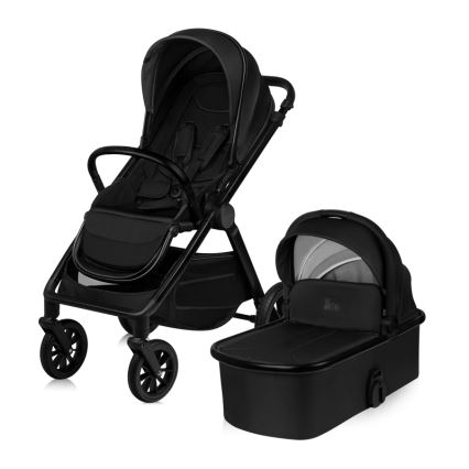 Lionelo - Kombinovaný kočík 2v1 LAYLA Black Onyx