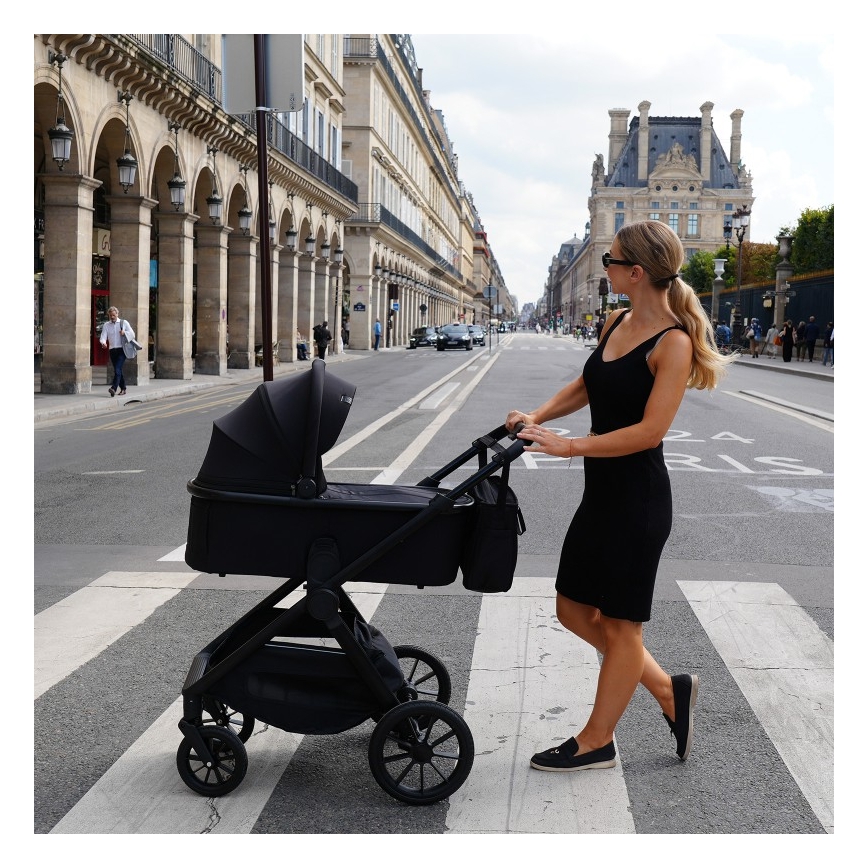 Lionelo - Kombinovaný kočík 2v1 LAYLA čierny onyx