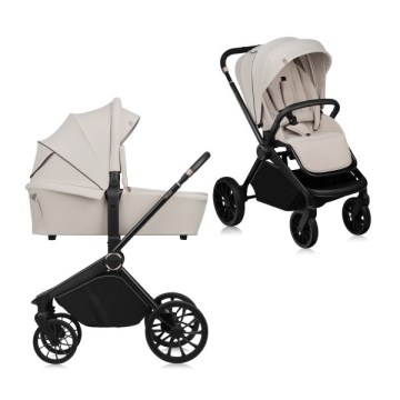 Lionelo - Kombinovaný kočík 2v1 MIKA PLUS Beige Sand