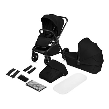 Lionelo - Kombinovaný kočík 2v1 MIKA PLUS Black Onyx