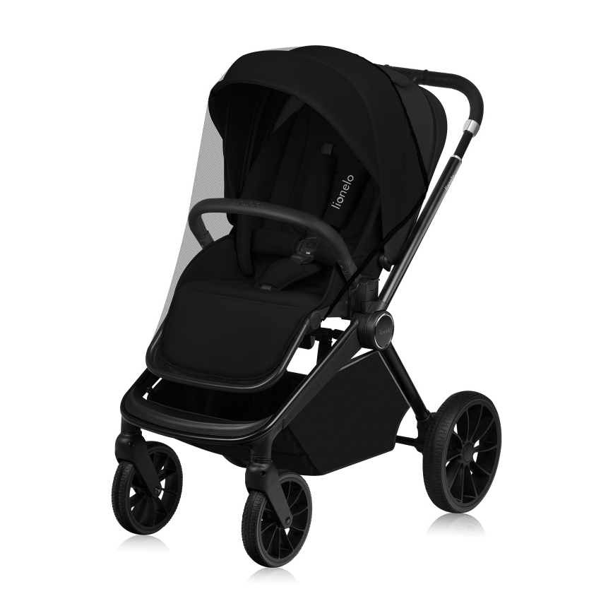Lionelo - Kombinovaný kočík 2v1 MIKA PLUS Black Onyx