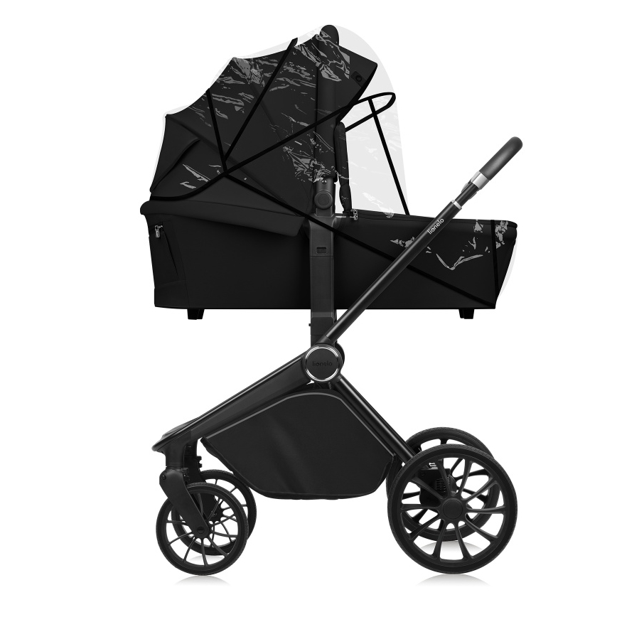 Lionelo - Kombinovaný kočík 2v1 MIKA PLUS Black Onyx