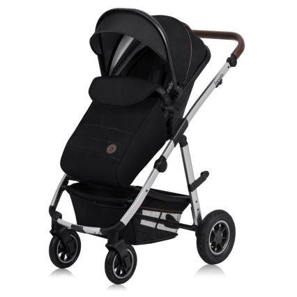 Lionelo - Kombinovaný kočík 3 v 1 AMBER Black Silver