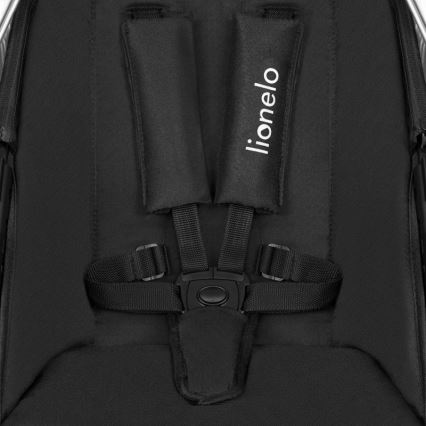 Lionelo - Kombinovaný kočík 3 v 1 AMBER čierno-strieborný