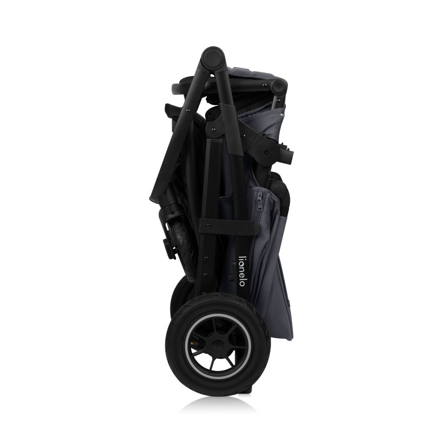 Lionelo - Kombinovaný kočík 3 v 1 AMBER PLUS Šedý grafit