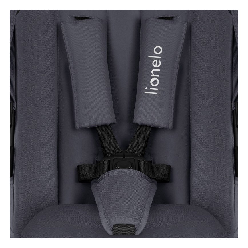 Lionelo - Kombinovaný kočík 3 v 1 AMBER PLUS Šedý grafit