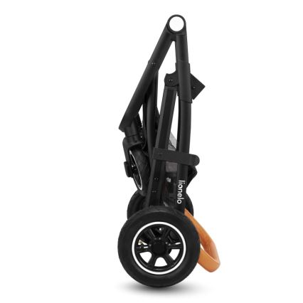 Lionelo - Kombinovaný kočík 3 v 1 AMBER sivý grafit