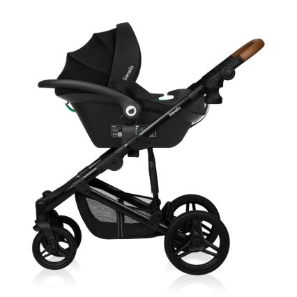 Lionelo - Kombinovaný kočík 3 v 1 MARI TOUR Black Onyx