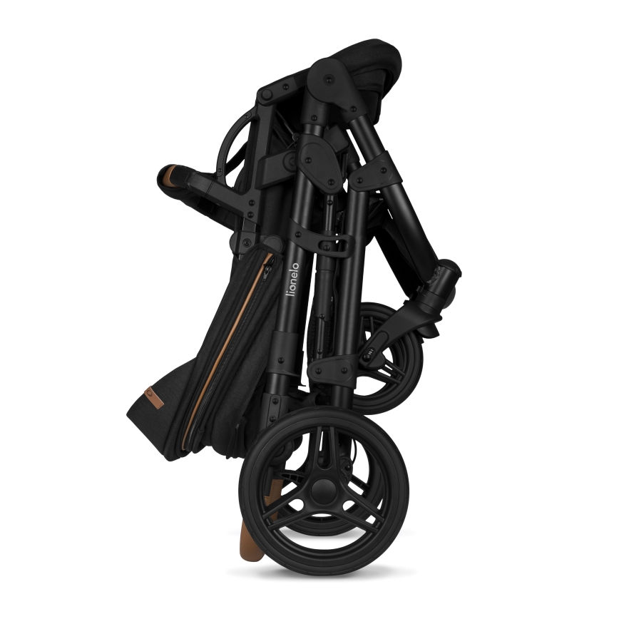 Lionelo - Kombinovaný kočík 3 v 1 MARI TOUR Black Onyx