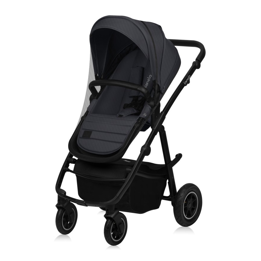 Lionelo - Kombinovaný kočík 3v1 AMBER PLUS šedý Graphite