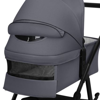 Lionelo - Kombinovaný kočík 3v1 AMBER PLUS šedý Graphite