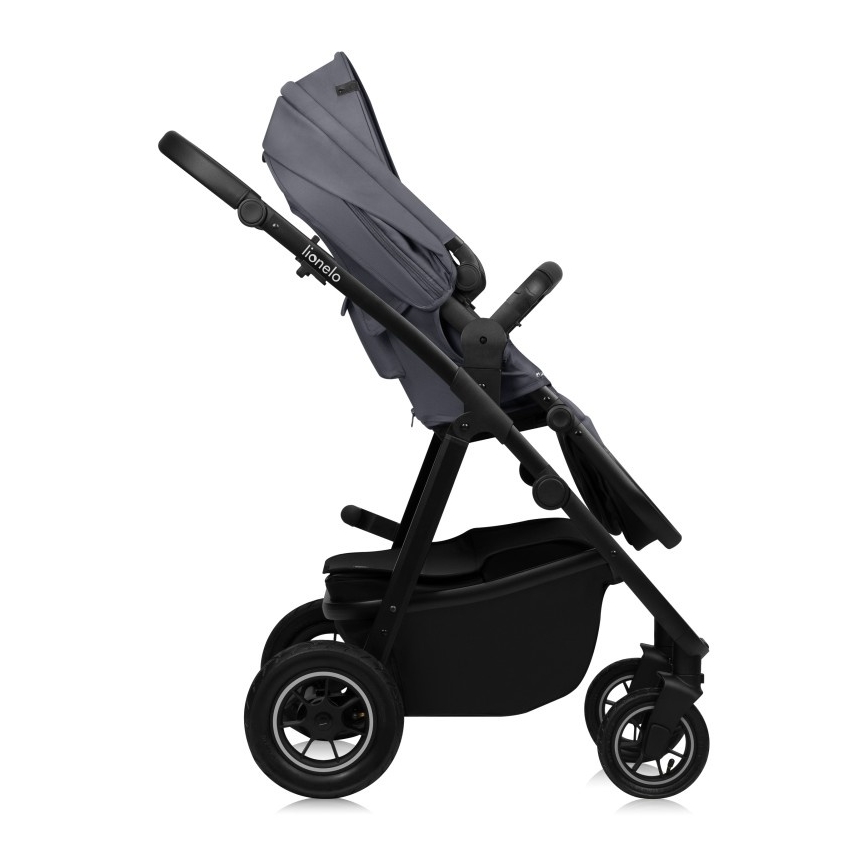 Lionelo - Kombinovaný kočík 3v1 AMBER PLUS šedý Graphite