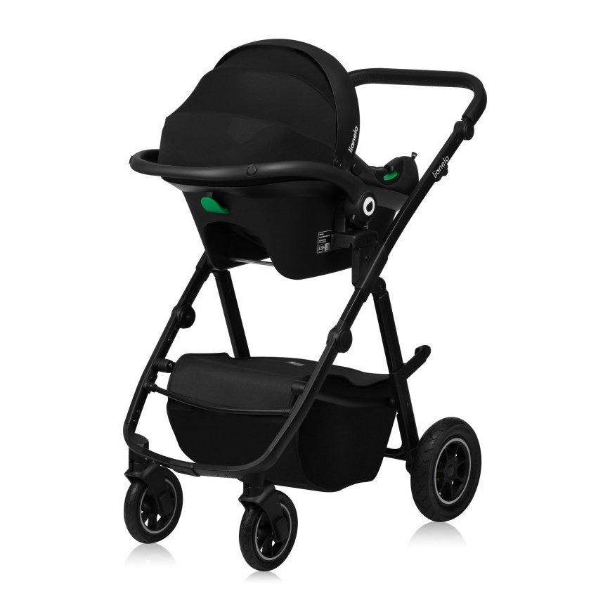 Lionelo - Kombinovaný kočík 3v1 AMBER PLUS šedý Graphite