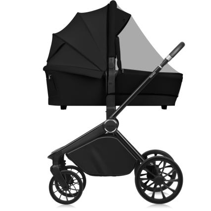 Lionelo - Kombinovaný kočík 3v1 MIKA PLUS Black Onyx