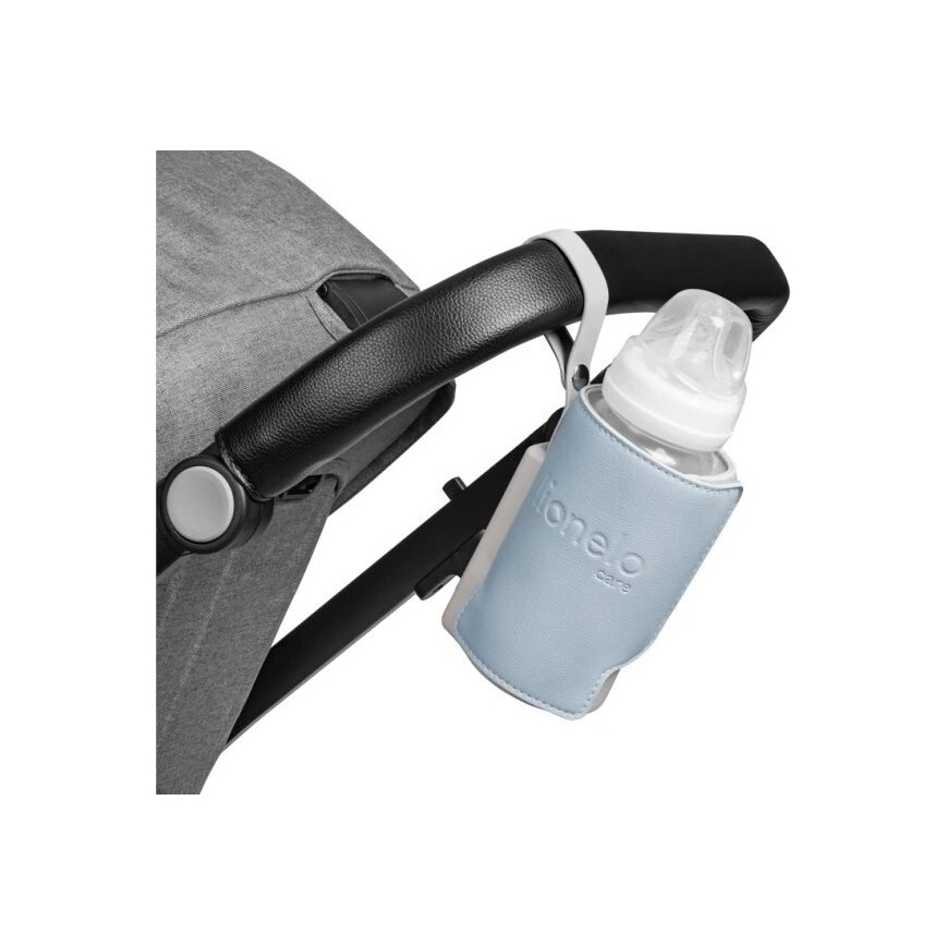 Lionelo - Nabíjací ohrievač fľašiek THERMUP GO PLUS 10W/5V modrá/šedá