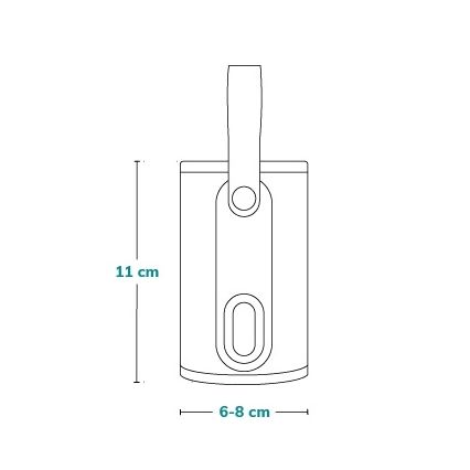 Lionelo - Nabíjací ohrievač fliaš THERMUP GO 18W/5V Grey Silver