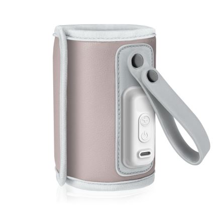 Lionelo - Nabíjací ohrievač fliaš THERMUP GO 18W/5V Pink Baby