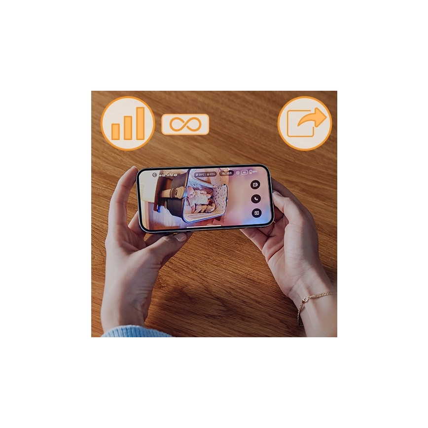 Lionelo - Nabíjateľná detská chôvička BABYLINE GO 5V 3350 mAh