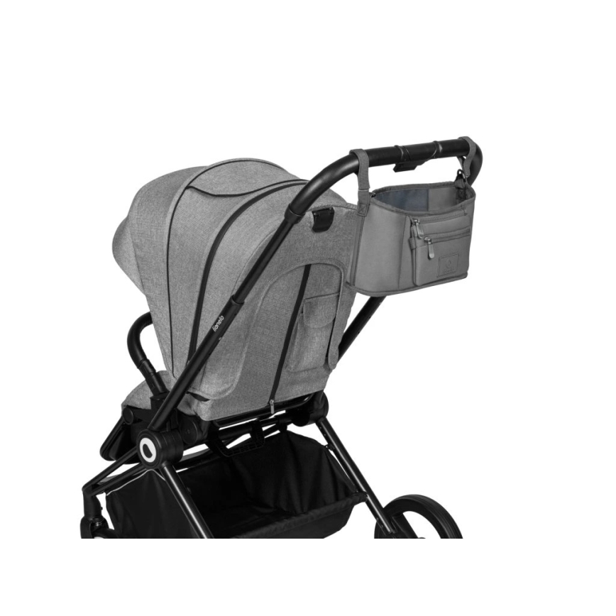 Lionelo - Organizér na kočík LITTLE CUBE Grey Stone